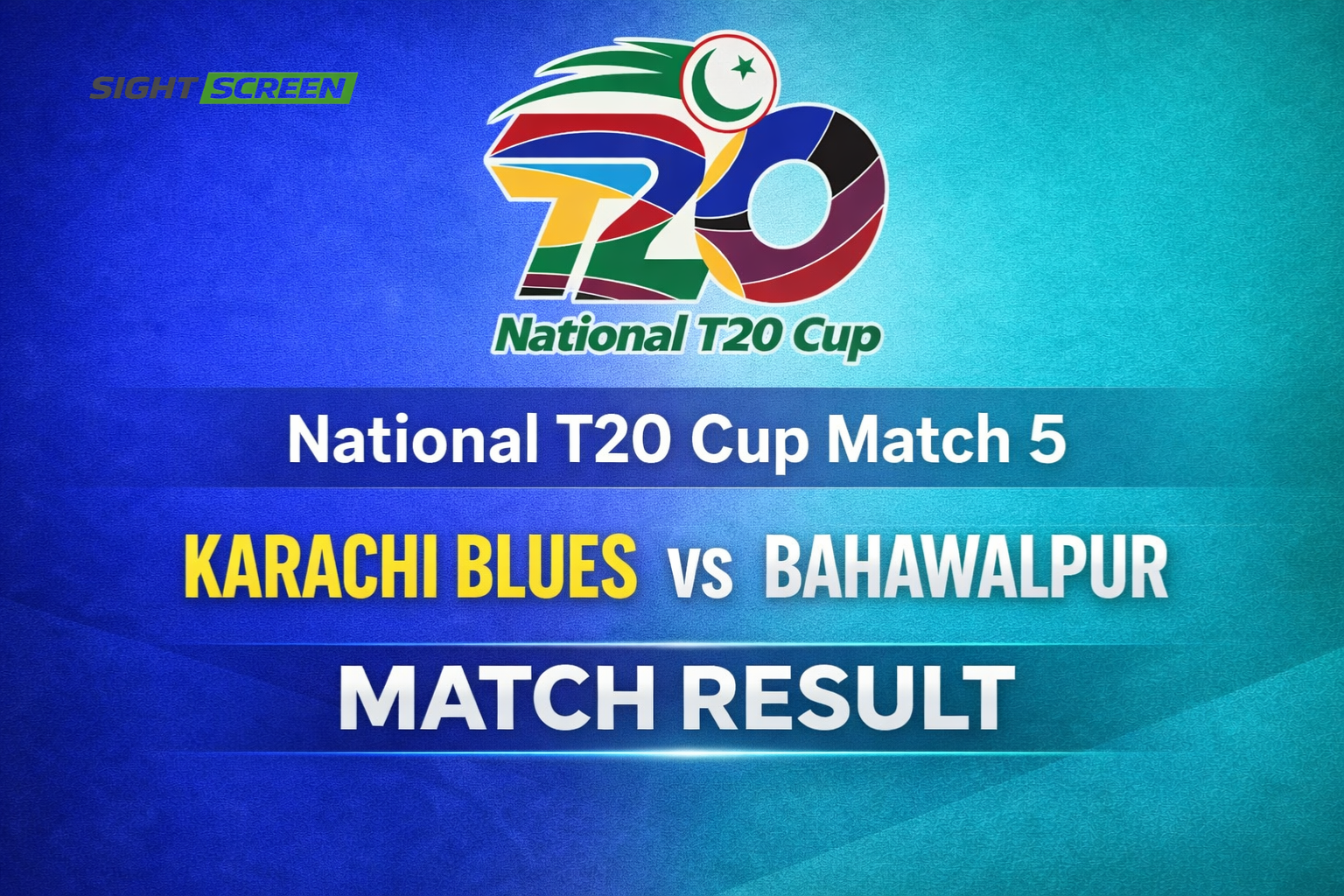 Saim Ayub unbeaten 53 Karachi Whites vs Bahawalpur National T20 Cup 2026
