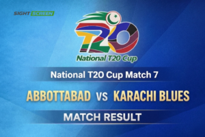Abbottabad chase 202 to beat Karachi Blues National T20 Cup