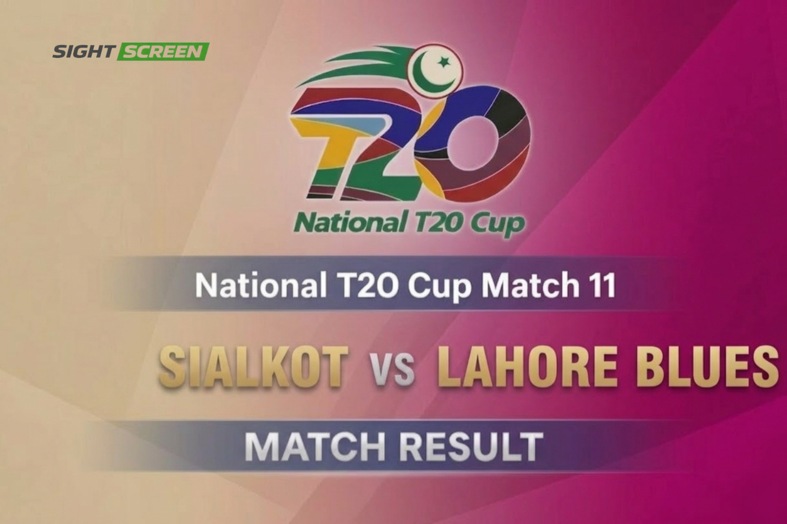 Usama Mir takes six wickets as Sialkot beat Lahore Blues in National T20 Cup