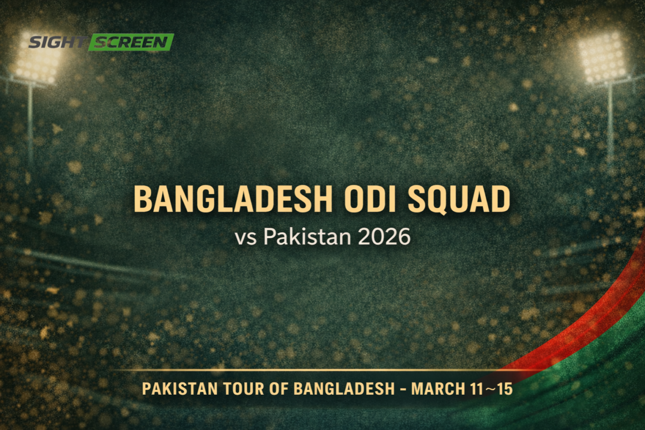 Bangladesh ODI squad announced for Pakistan series 2026 in Mirpur
