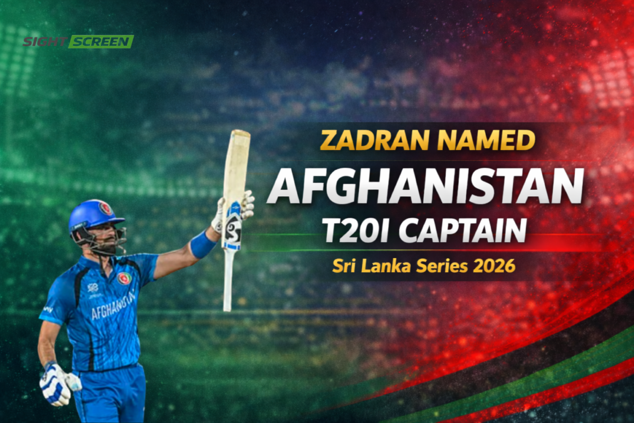 Ibrahim Zadran appointed Afghanistan T20I captain for Sri Lanka white-ball series
