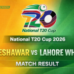 Lahore Whites players celebrate win over Peshawar in National T20 Cup 2026 opener