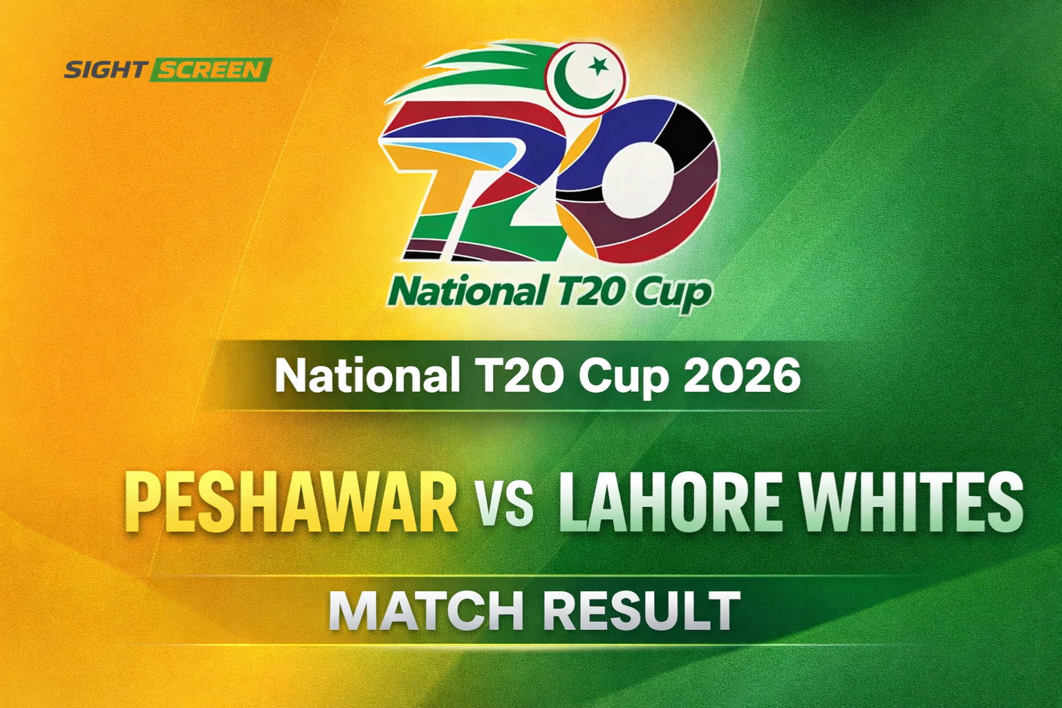 Lahore Whites players celebrate win over Peshawar in National T20 Cup 2026 opener