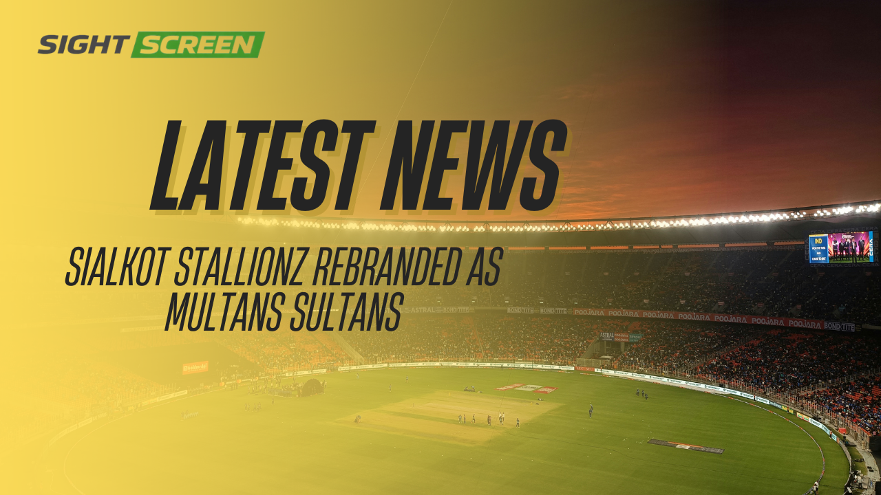 Sialkot Stallions rebranded as Multan Sultans announcement graphic