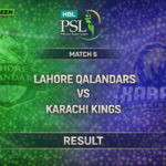 Karachi Kings chase 129 vs Lahore Qalandars PSL 11 thriller