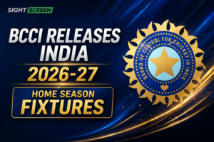 India 2026-27 home season fixtures schedule across multiple cities