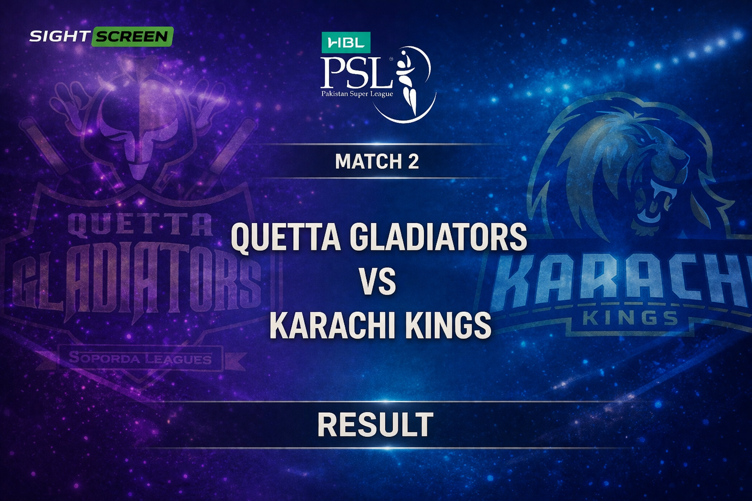 Karachi Kings vs Quetta Gladiators PSL 11 match result summary