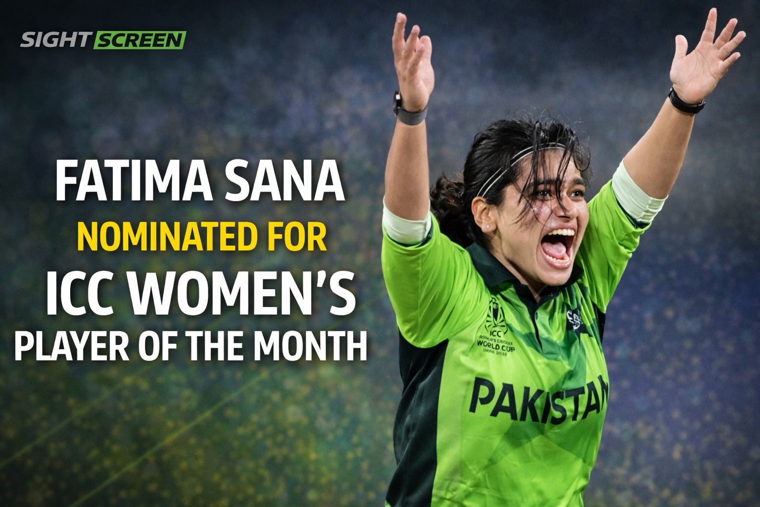Pakistan captain Fatima Sana nominated for ICC Women Player of the Month