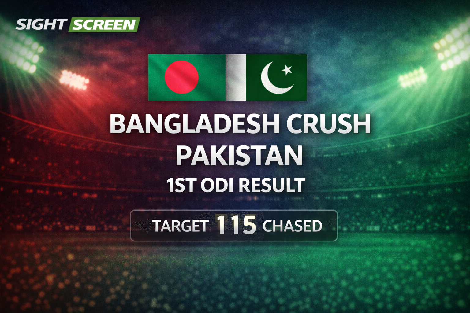 Bangladesh vs Pakistan 1st ODI Mirpur