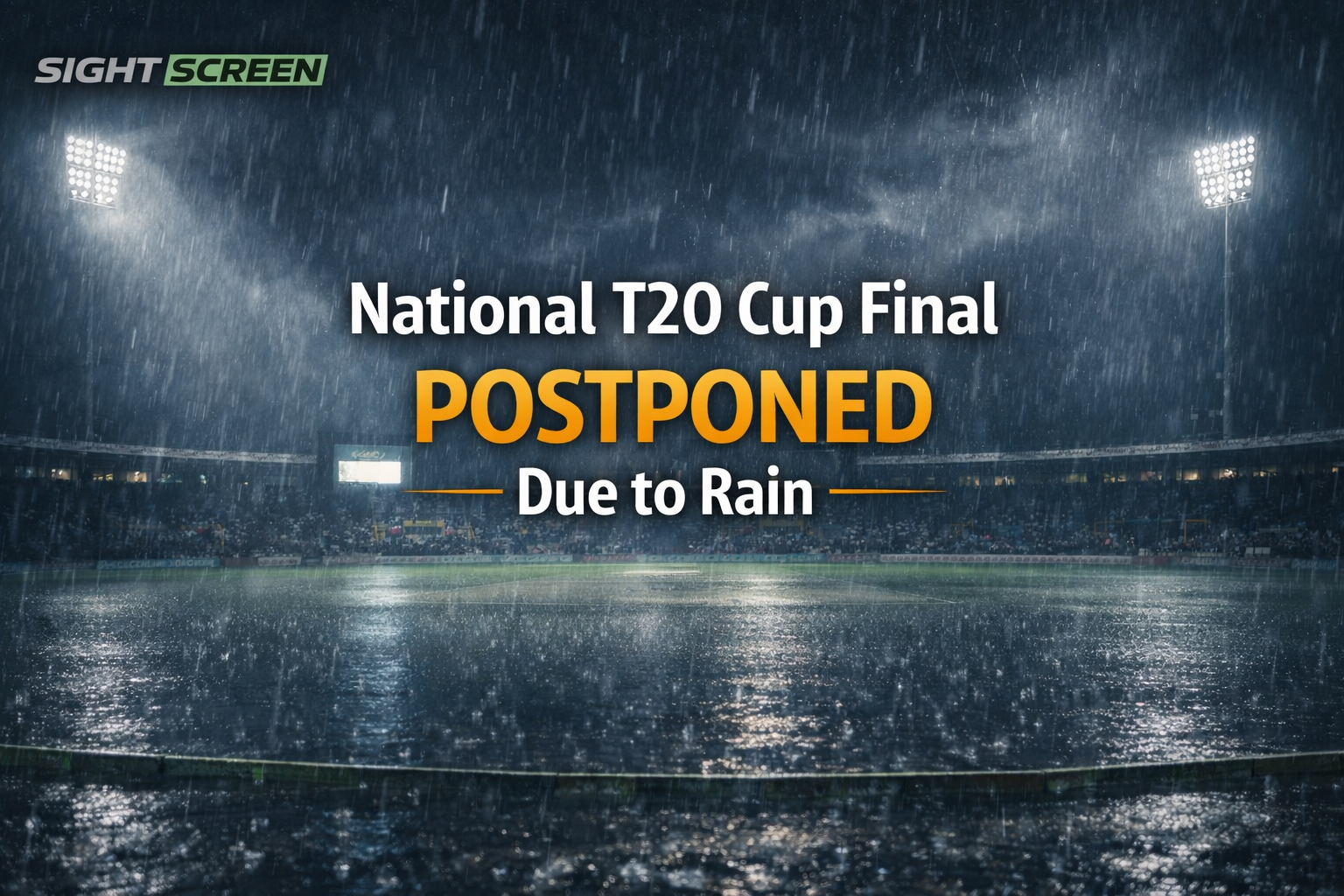 Rain delays National T20 Cup 2026 final in Peshawar