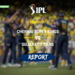 Sai Sudharsan batting during Gujarat Titans chase against Chennai Super Kings