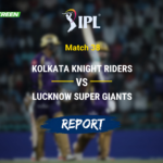 Rinku Singh celebrating after hitting sixes for KKR in IPL match