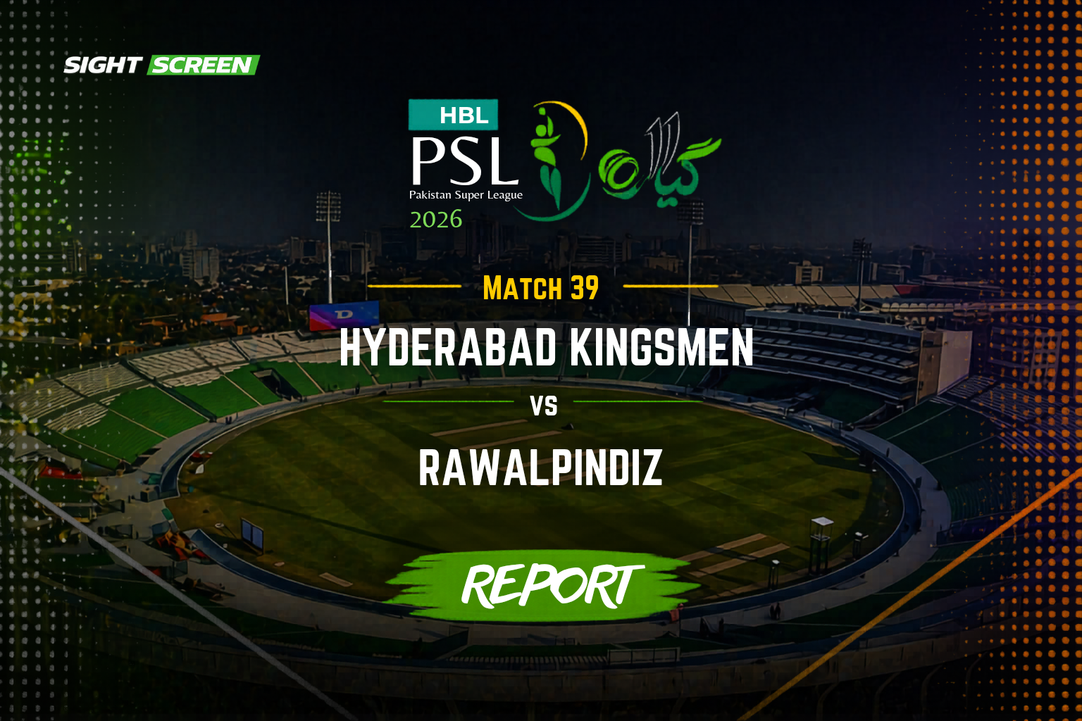 Glenn Maxwell batting during Hyderabad Kingsmen innings against Rawalpindiz PSL 11