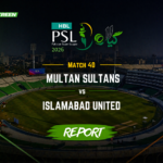 Mark Chapman playing a shot during PSL match for Islamabad United