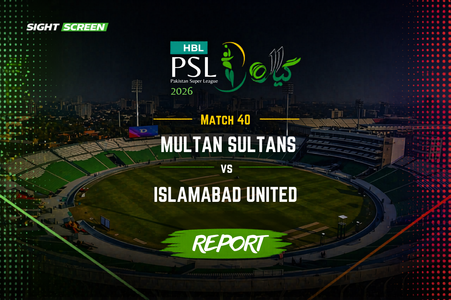 Mark Chapman playing a shot during PSL match for Islamabad United