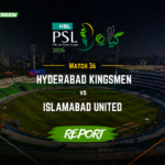 Islamabad United players celebrate after bowling out Kingsmen for 80