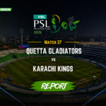 David Warner and Reeza Hendricks during Karachi Kings chase vs Quetta Gladiators