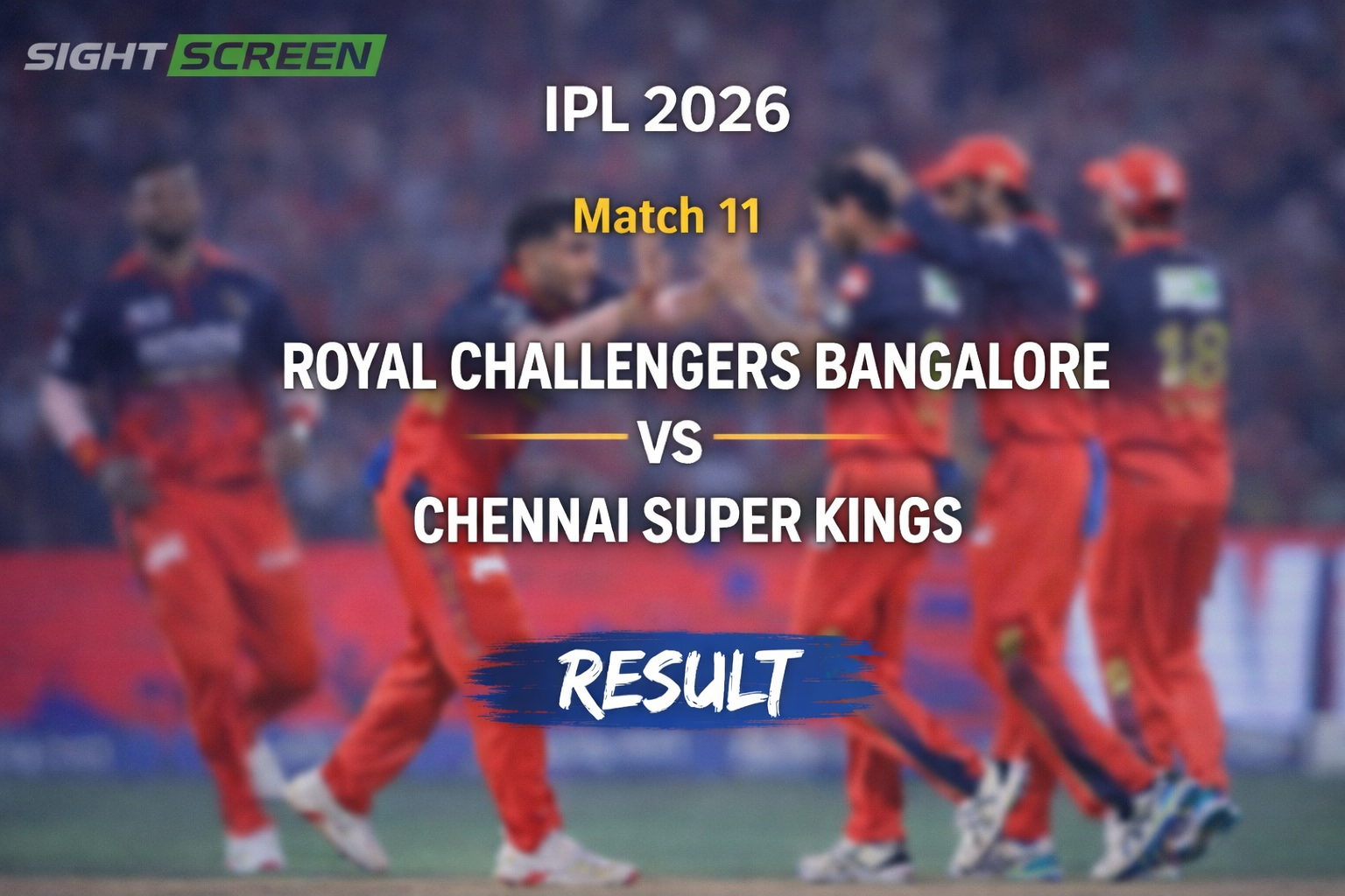 Tim David hitting a six for RCB against CSK in IPL 2026