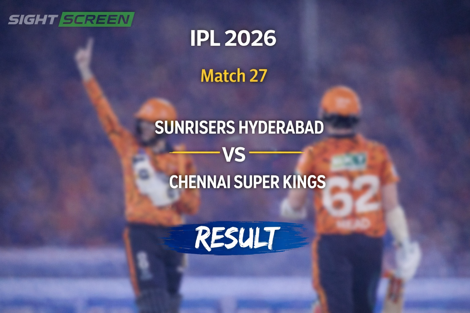 Eshan Malinga bowling during SRH vs CSK IPL 2026 match