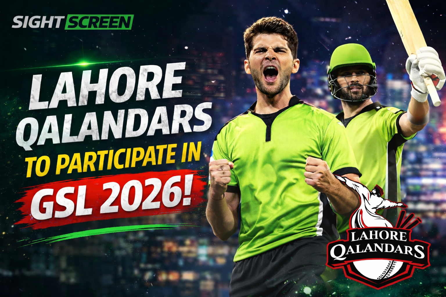 Lahore Qalandars team celebrating during a match