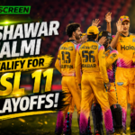 Peshawar Zalmi players celebrating playoff qualification in PSL 11