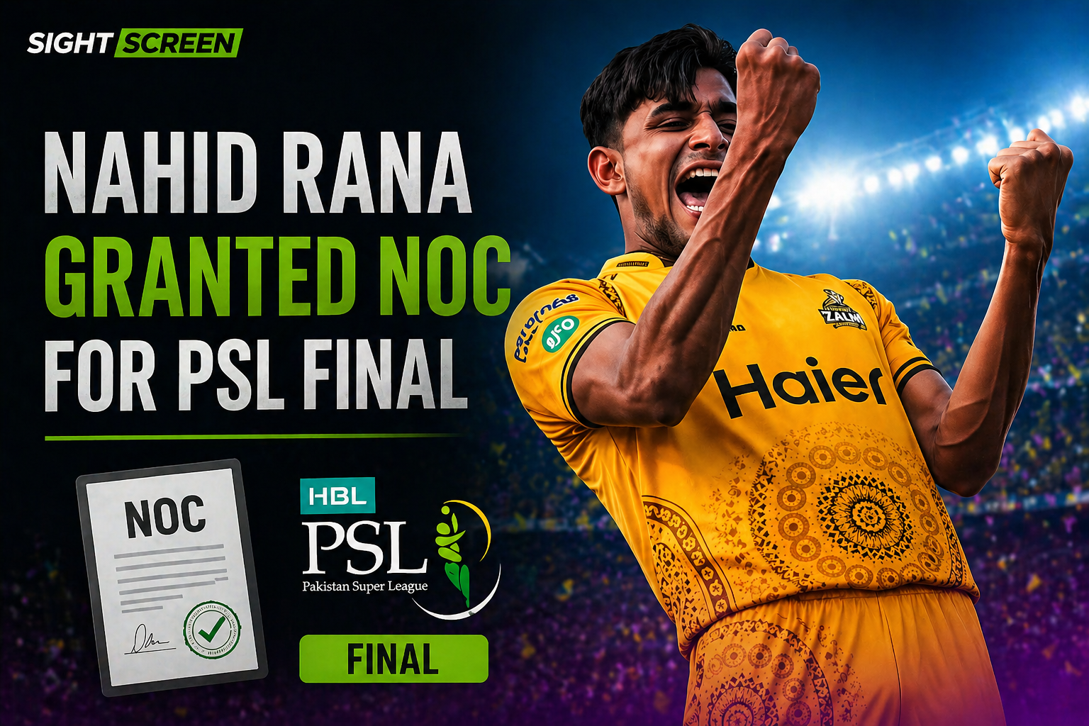 Nahid Rana set to return for Peshawar Zalmi in PSL 11 final