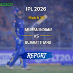 Tilak Varma celebrating his century for Mumbai Indians against Gujarat Titans in IPL 2026