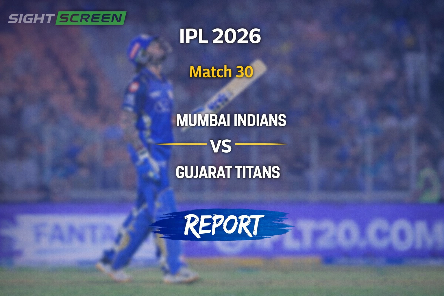 Tilak Varma celebrating his century for Mumbai Indians against Gujarat Titans in IPL 2026