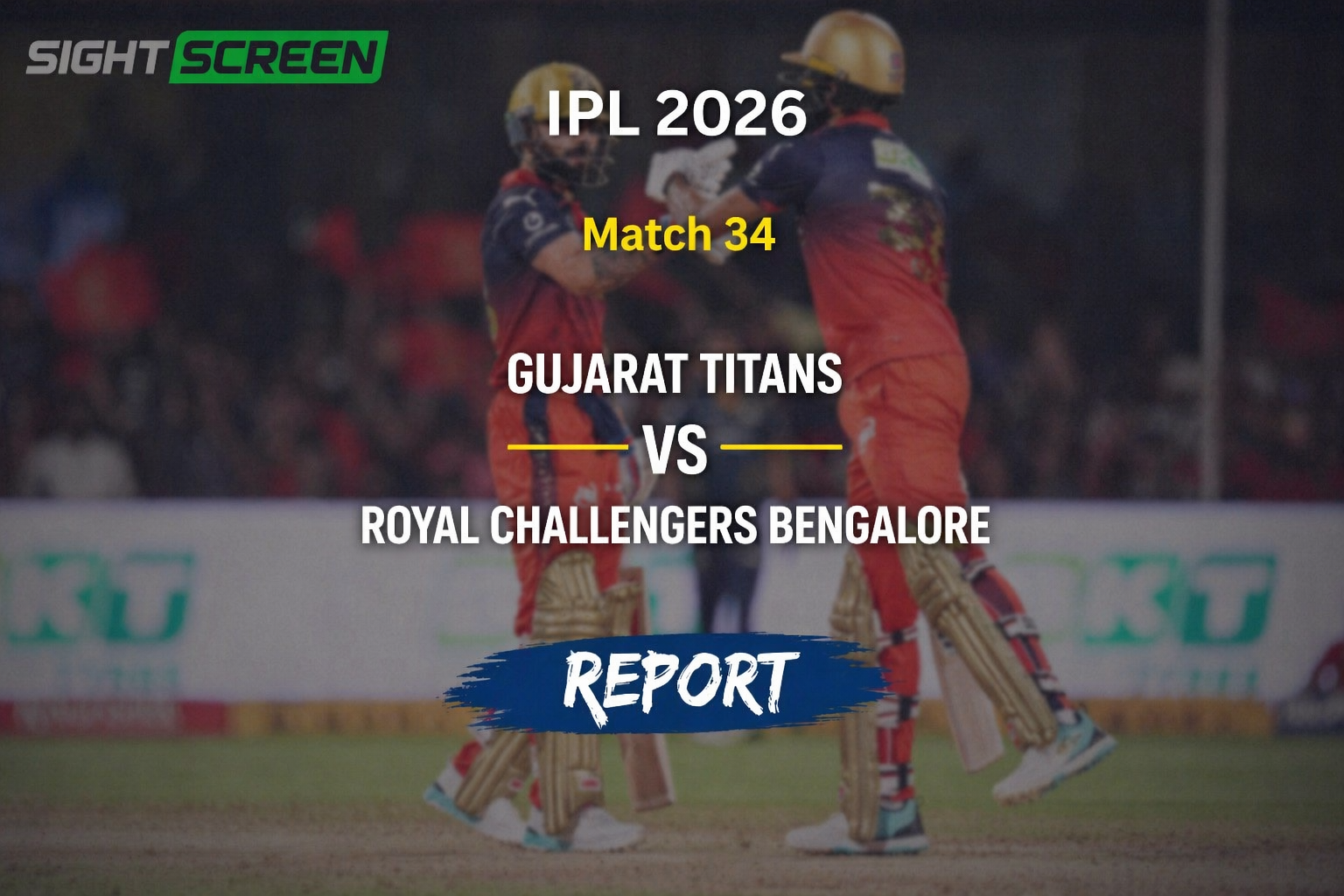 Virat Kohli and Devdutt Padikkal during RCB chase vs GT IPL 2026