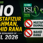 Mustafizur Rahman during PSL match before NOC withdrawal by BCB