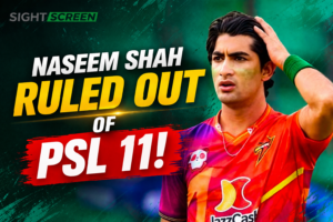 Naseem Shah walking off injured during PSL 11 match