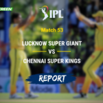 Urvil Patel plays an attacking shot during CSK's chase against Lucknow Super Giants at Chepauk
