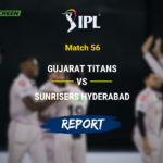 Kagiso Rabada celebrates during Gujarat Titans' dominant win over Sunrisers Hyderabad
