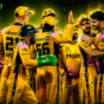 Aaron Hardie celebrates wicket during PSL 11 final vs Kingsmen