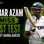 Babar Azam during a Pakistan Test match before the Bangladesh series