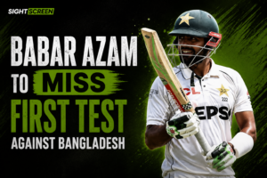 Babar Azam during a Pakistan Test match before the Bangladesh series