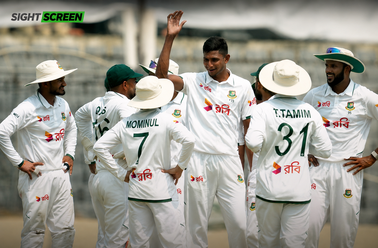 Nahid Rana celebrates a wicket during Bangladesh's Test win over Pakistan in Dhaka