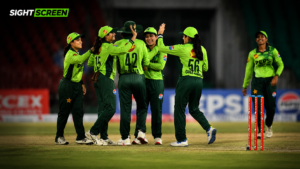 Pakistan women celebrate after defeating Zimbabwe by 206 runs in the second ODI in Karachi